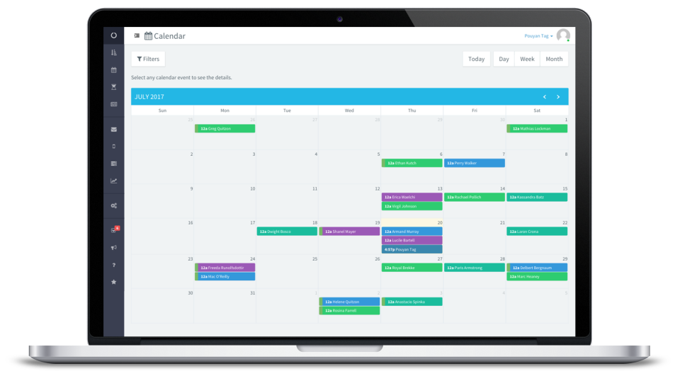screenshot of Event Temple